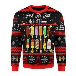 Lick Me Till Ice Cream Ugly Christmas Sweater | For Men & Women | Adult | US3302- Best Christmas Gifts 2023