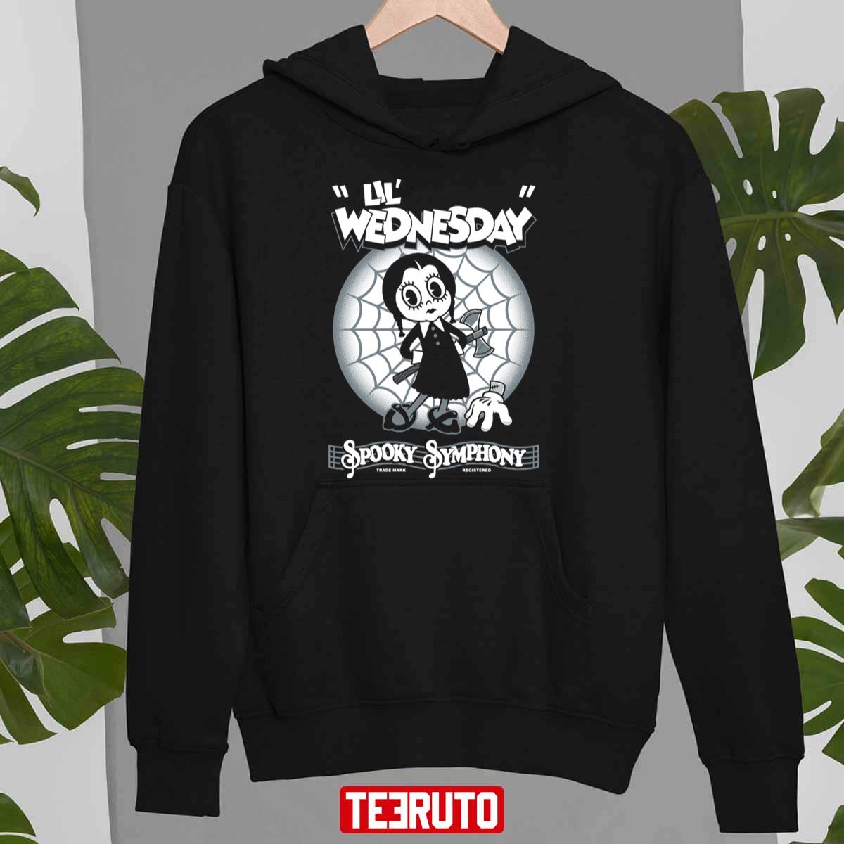 Lil Wednesday Creepy Cute Spooky Goth Halloween Unisex Sweatshirt