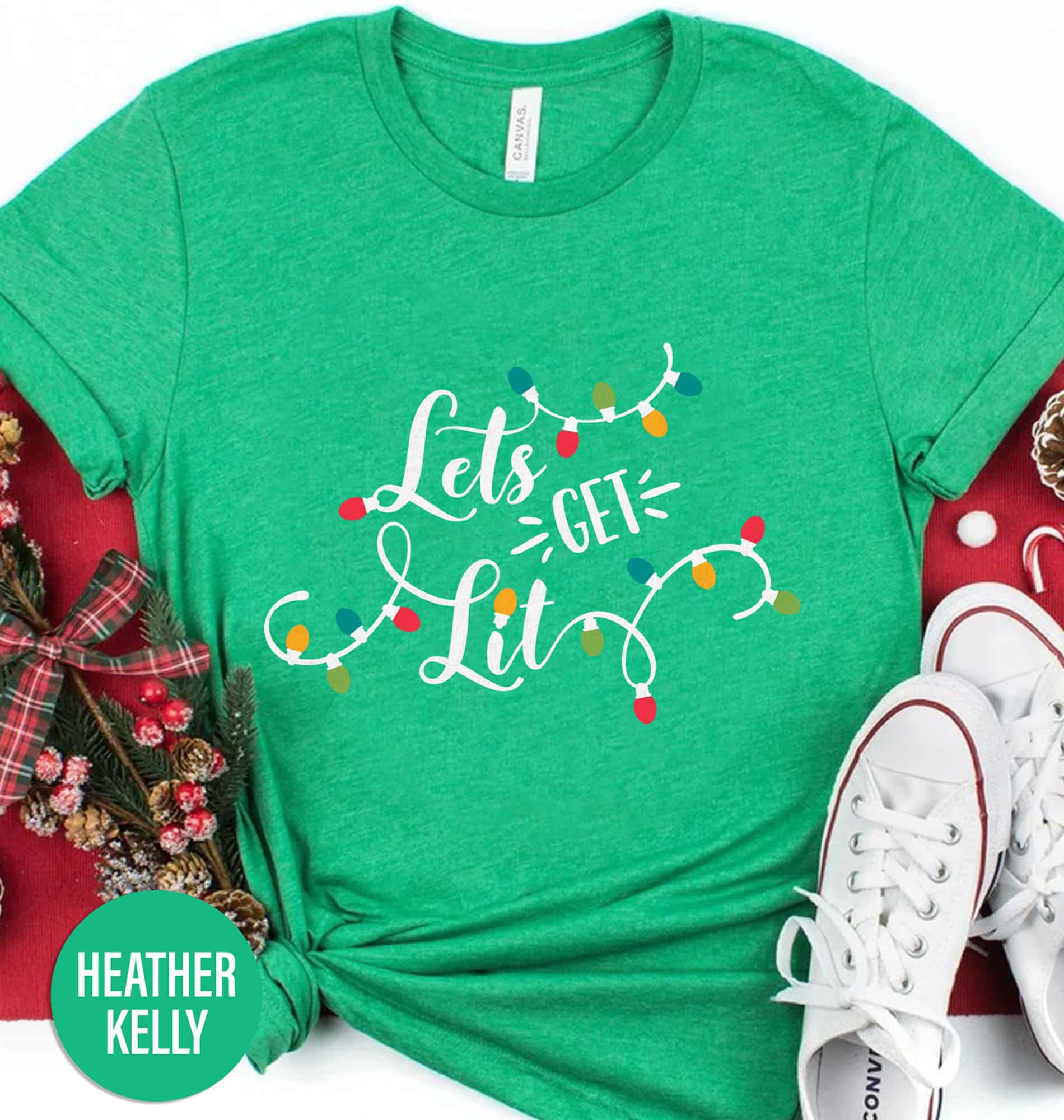 Lit-Up Holiday Shirt: ‘Let’s Get Lit’ Xmas Edition