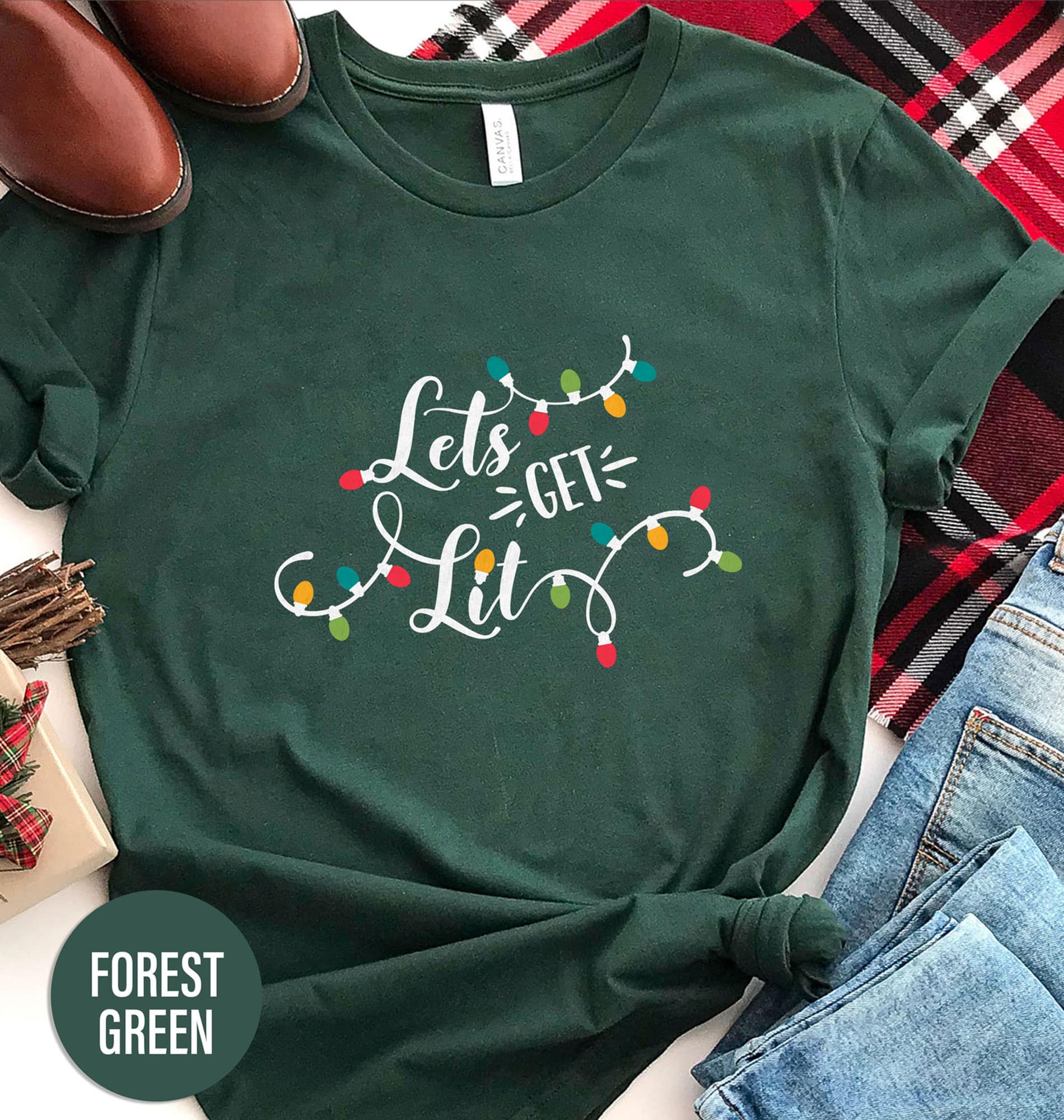 Lit-Up Holiday Shirt: ‘Let’s Get Lit’ Xmas Edition