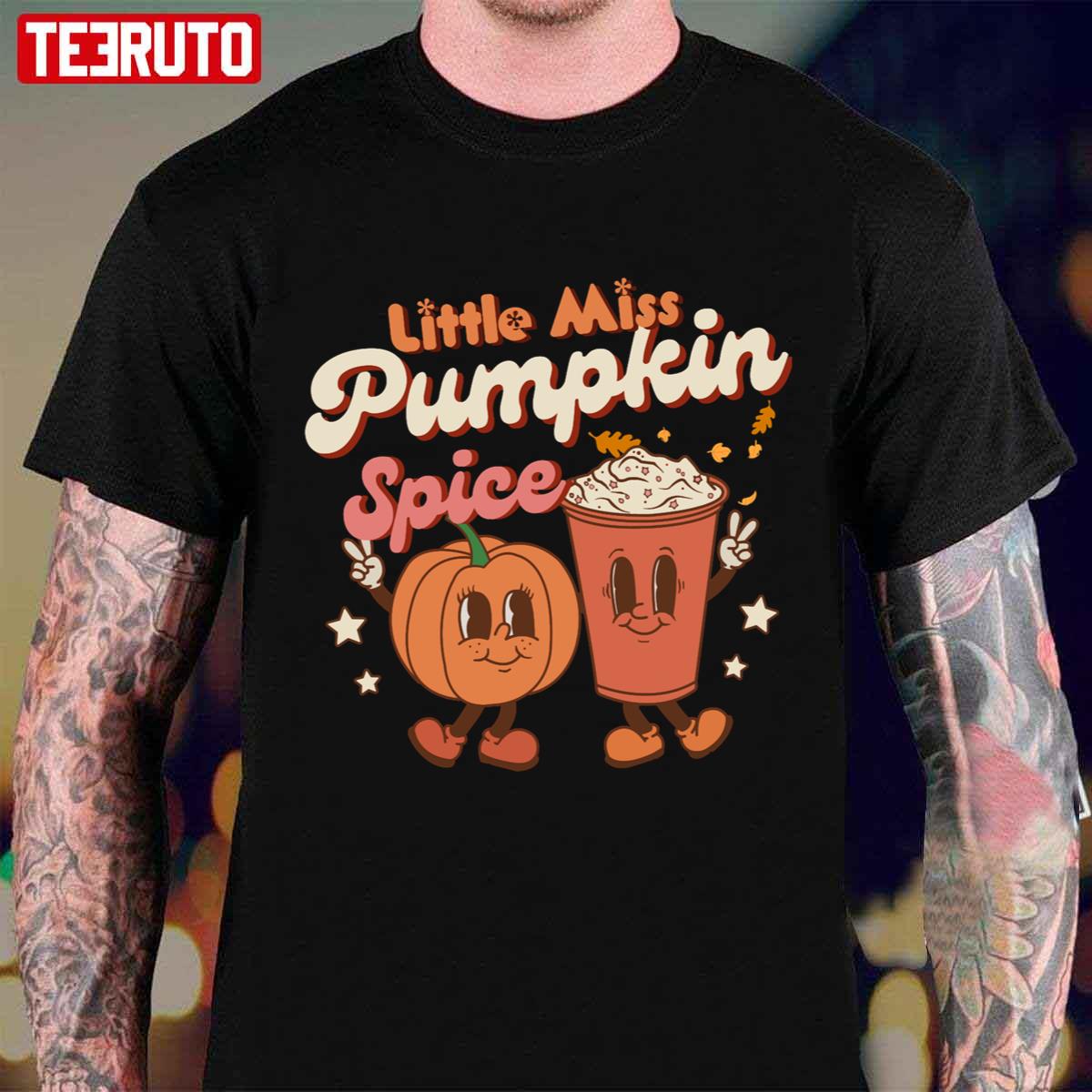 Little Miss Pumpkin Spice Little Miss Fall Halloween Unisex T-Shirt