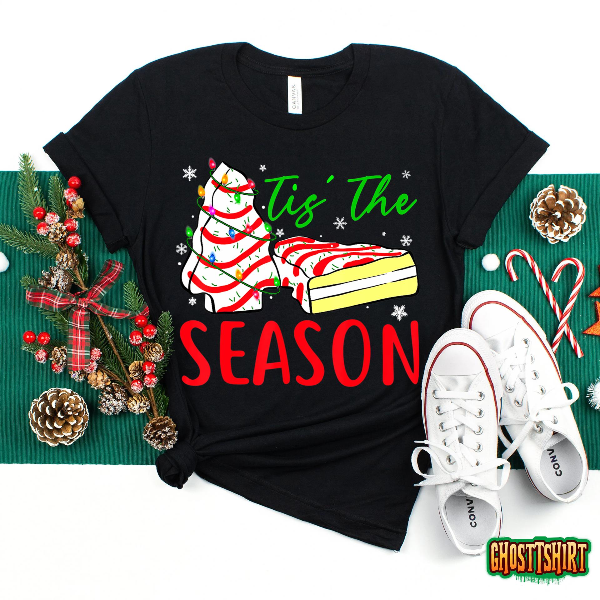 Little Tis’ The Season Christmas Tree Cakes Debbie Becky Jen Sweatshirt