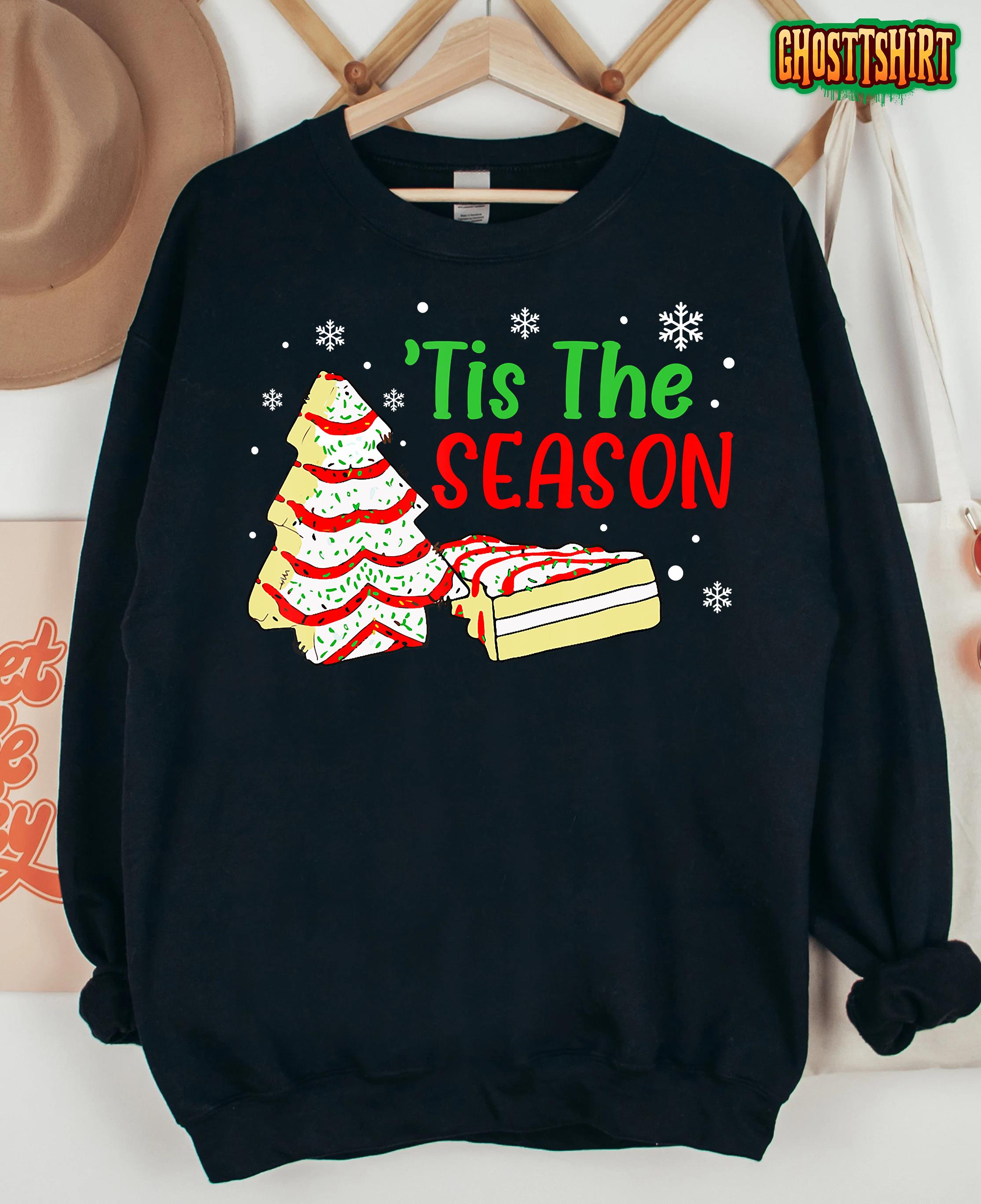 Little Tis’ The Season Christmas Tree Cakes Debbie Funny T-Shirt