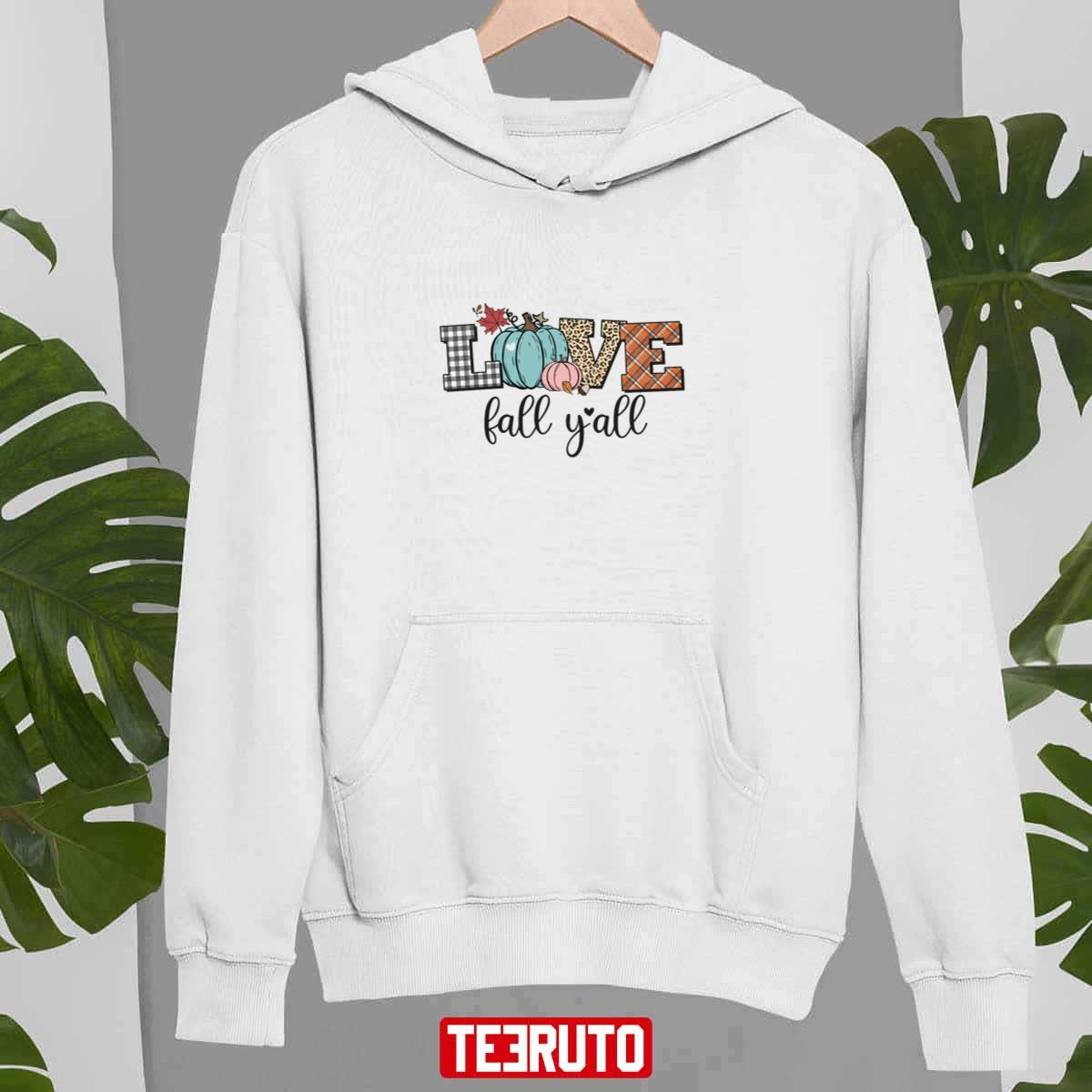 Love Fall Y’all Halloween Vintage Unisex Sweatshirt