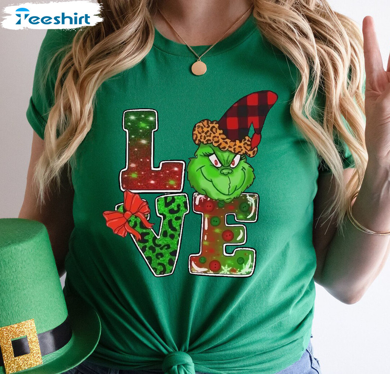 Love Grinch Shirt , Griswold Funny Christmas Long Sleeve Unisex Hoodie