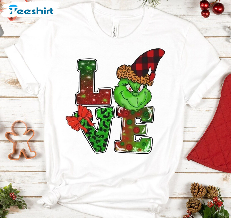 Love Grinch Shirt , Griswold Funny Christmas Long Sleeve Unisex Hoodie