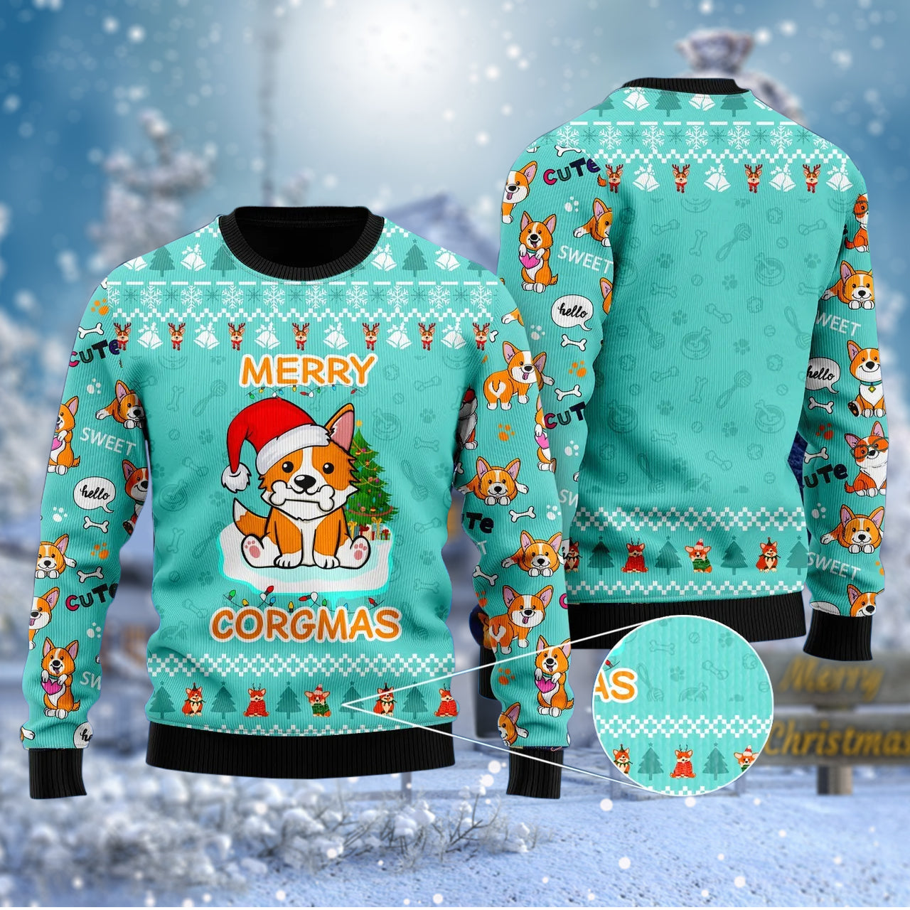 Lovely Dog Merry Corgmas Ugly Sweater – Best Christmas Gifts 2023