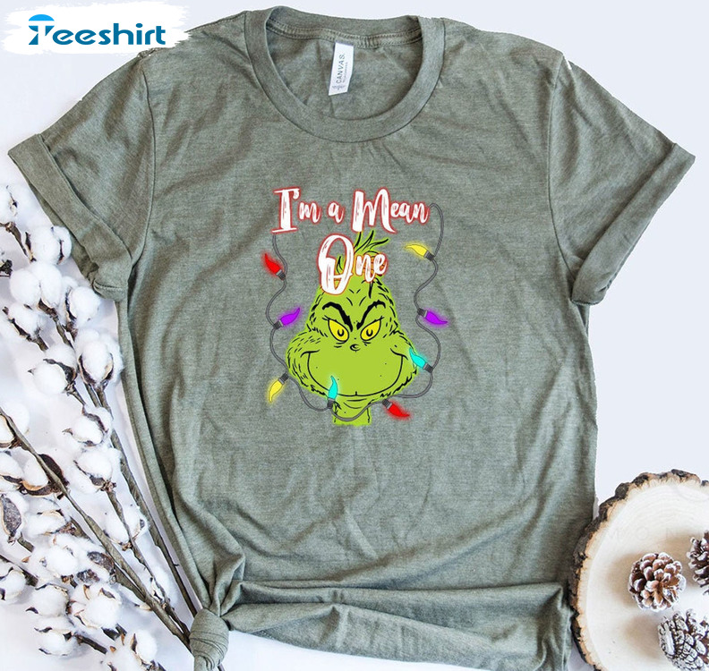 m A Mean One Shirt, Christmas Grinch Tee Tops Unisex Hoodie