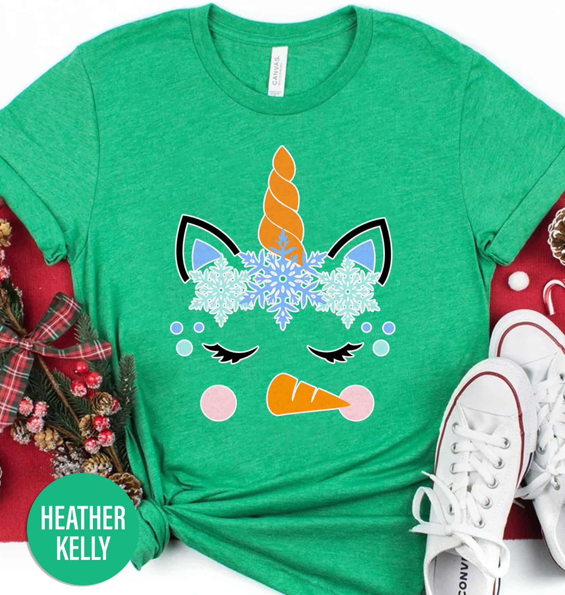 Magical Snow Unicorn Christmas Shirt