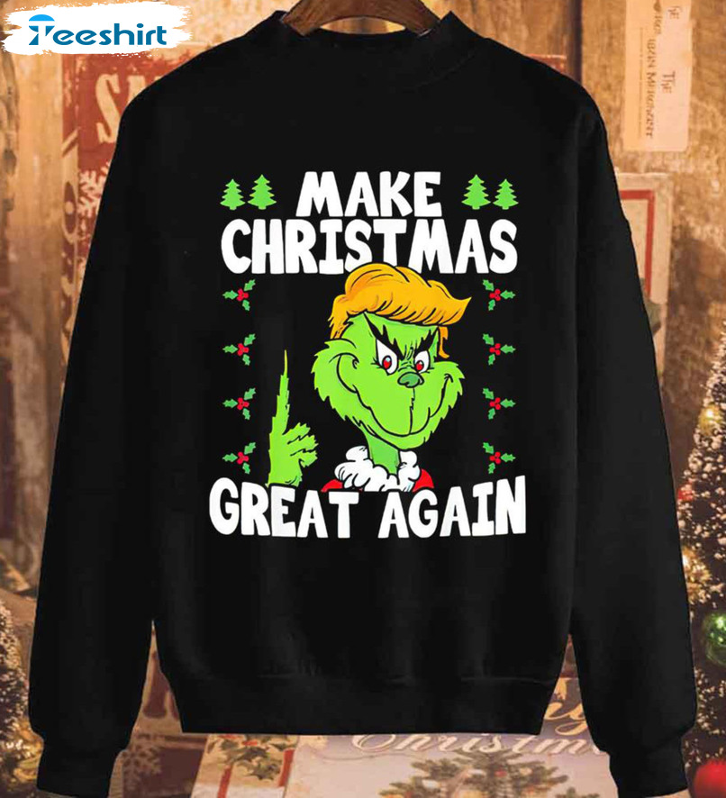 Make Great Xmas Again Sweatshirt, Funny Trump Christmas Unisex T-shirt Crewneck