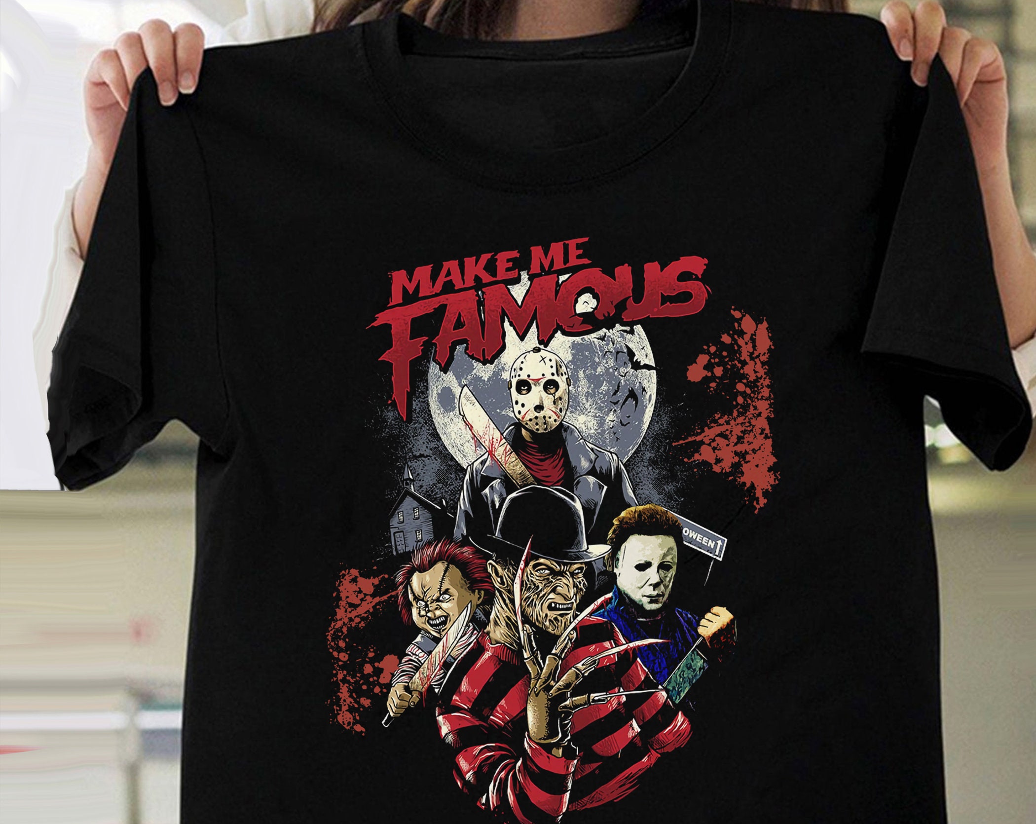 Make Me Famous Horror Character T-Shirt