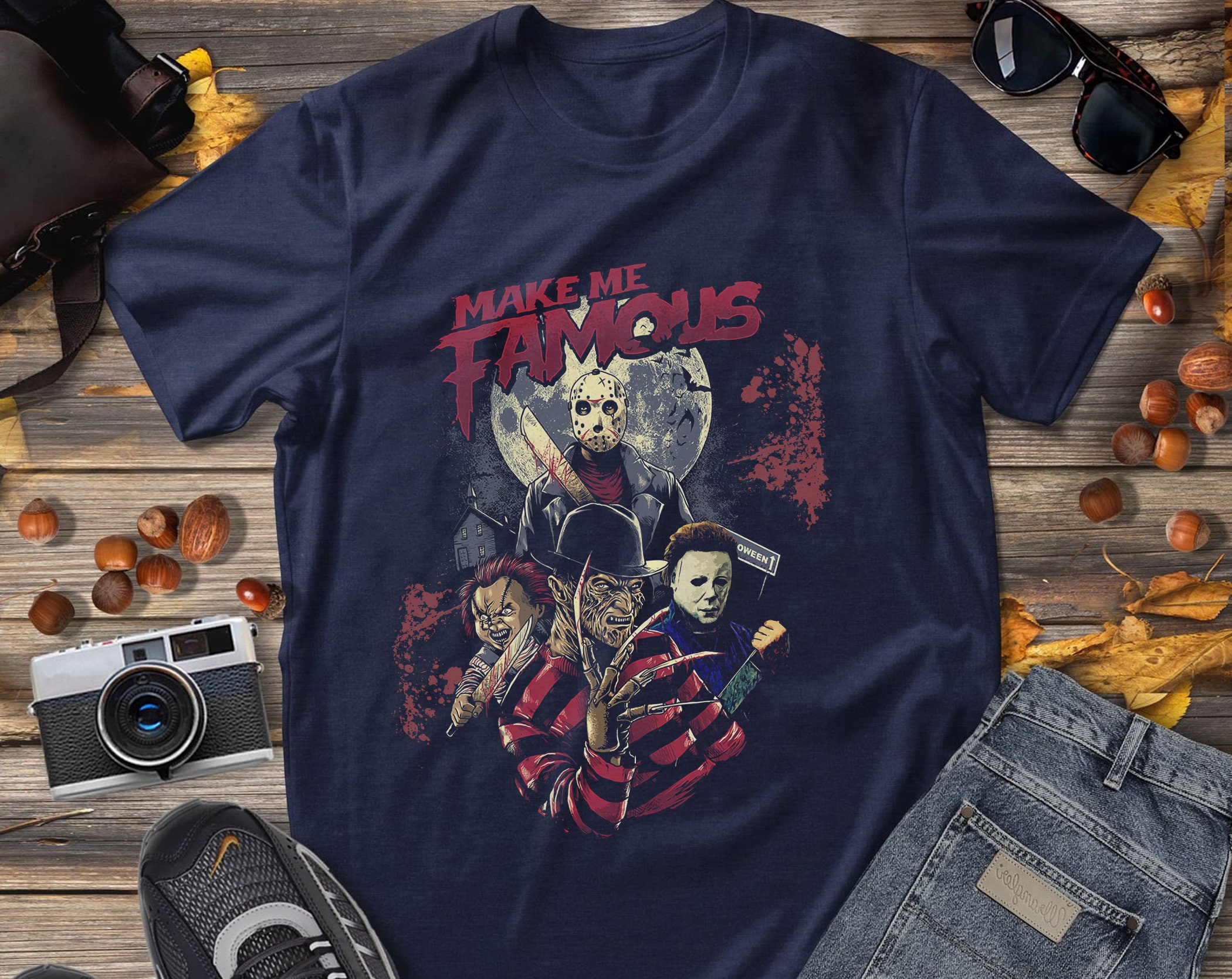 Make Me Famous Horror Character T-Shirt