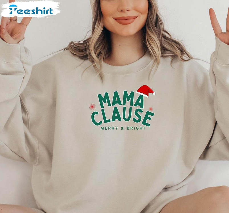 Mama Claus Christmas Shirt, Buffalo Mama Tee Tops Sweatshirt