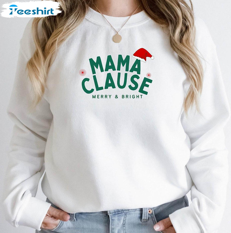 Mama Claus Christmas Shirt, Buffalo Mama Tee Tops Sweatshirt