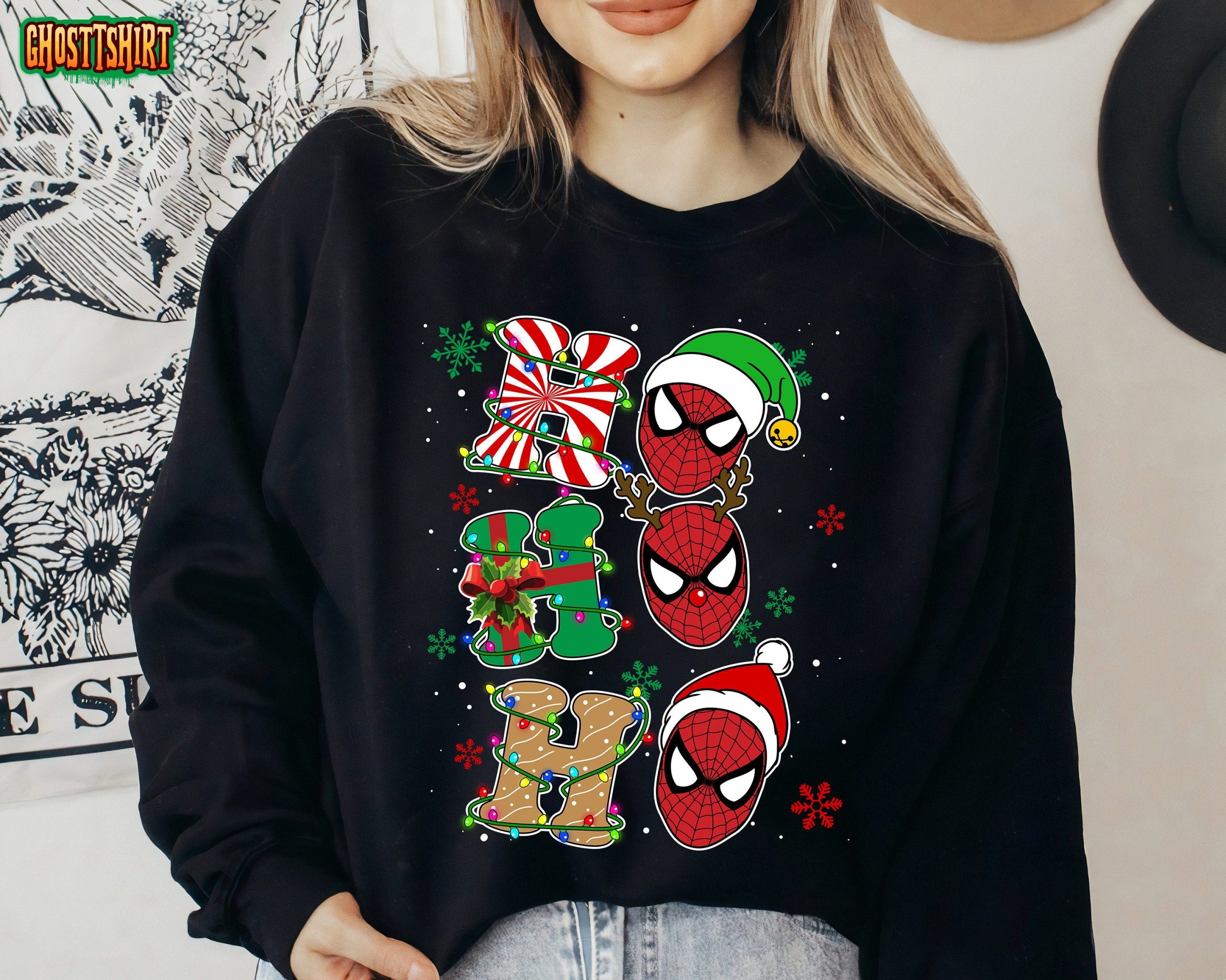 Marvel Santa Deadpool Ho Ho Ho Unisex T-Shirt