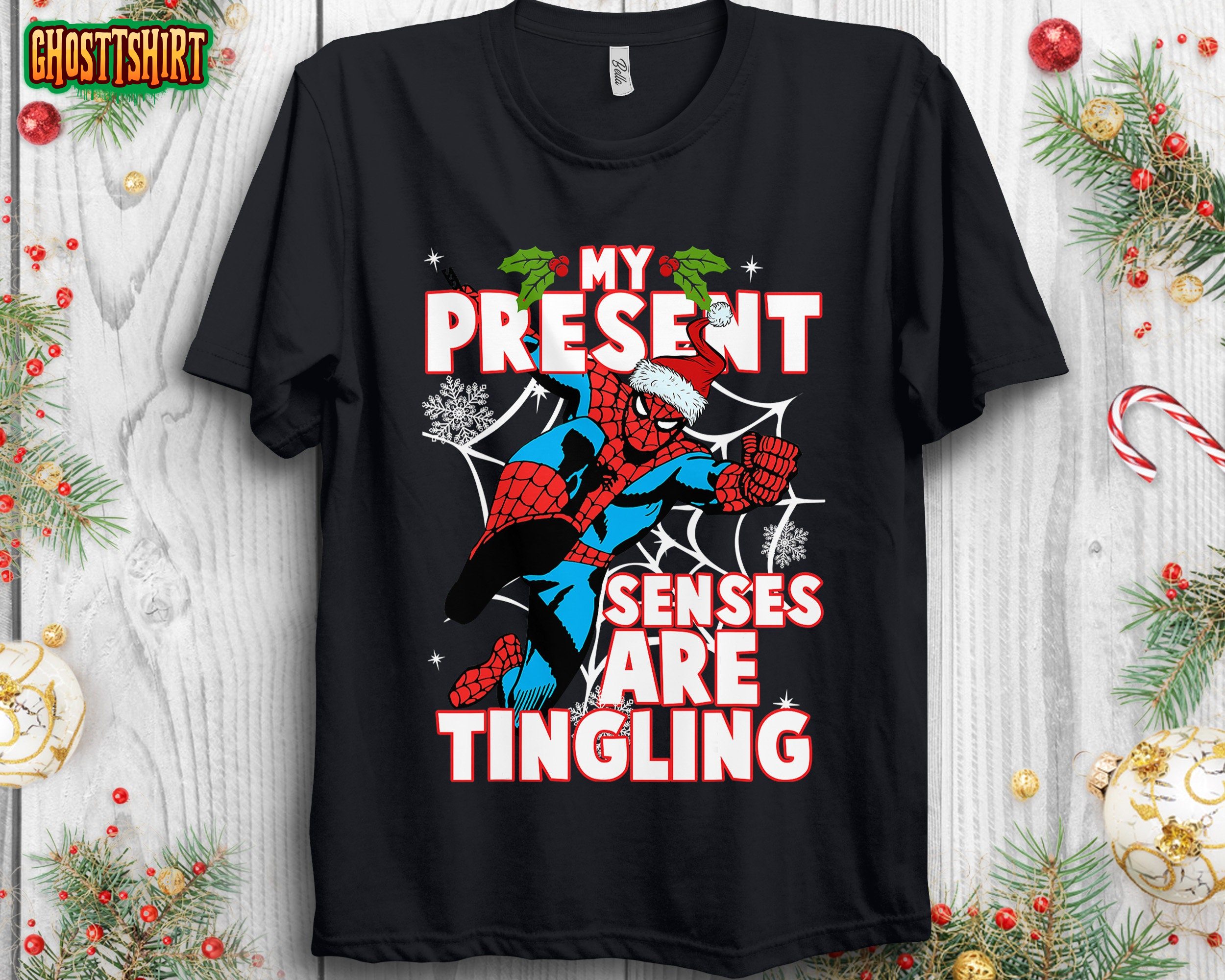 Marvel Spider-Man Present Senses Tingling Christmas Sweatshirt