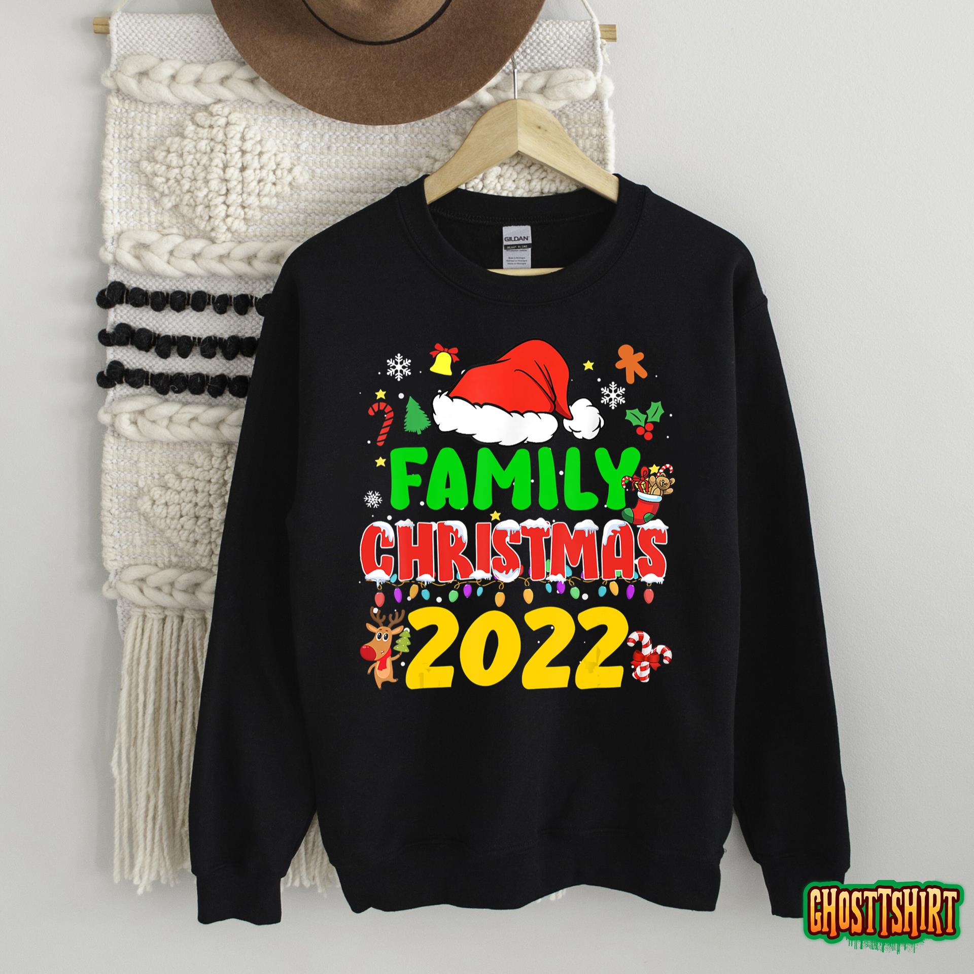 Matching Family Christmas 2022 Team Santa Elf Squad Pajamas T-Shirt