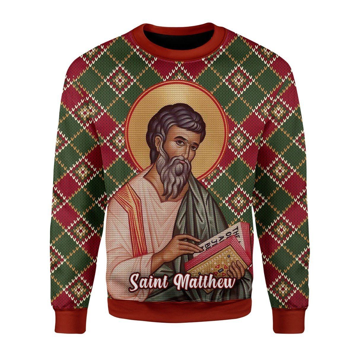 Matthew the Apostle Ugly Christmas Sweater | For Men & Women | Adult | US3631- Best Christmas Gifts 2023