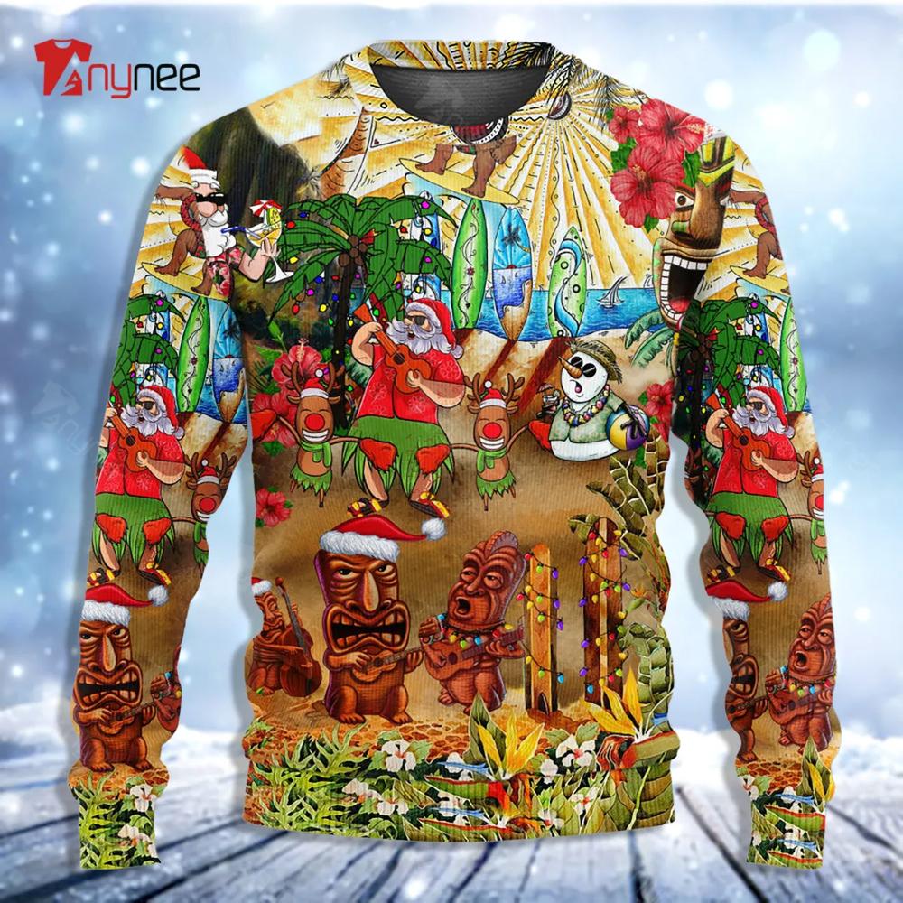 Mele Kalikimaka From Hawaii Ugly Christmas Sweater- Best Christmas Gifts 2023