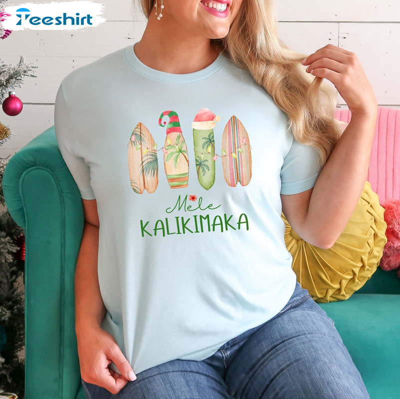 Mele Kalikimaka Shirt – Hawaiian Christmas Sweatshirt Crewneck