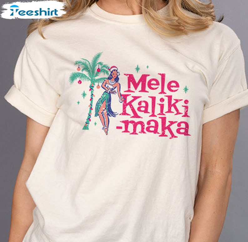 Mele Kalikimaka Shirt – Hawaiian Island Beach Christmas Unisex T-shirt Tee Tops