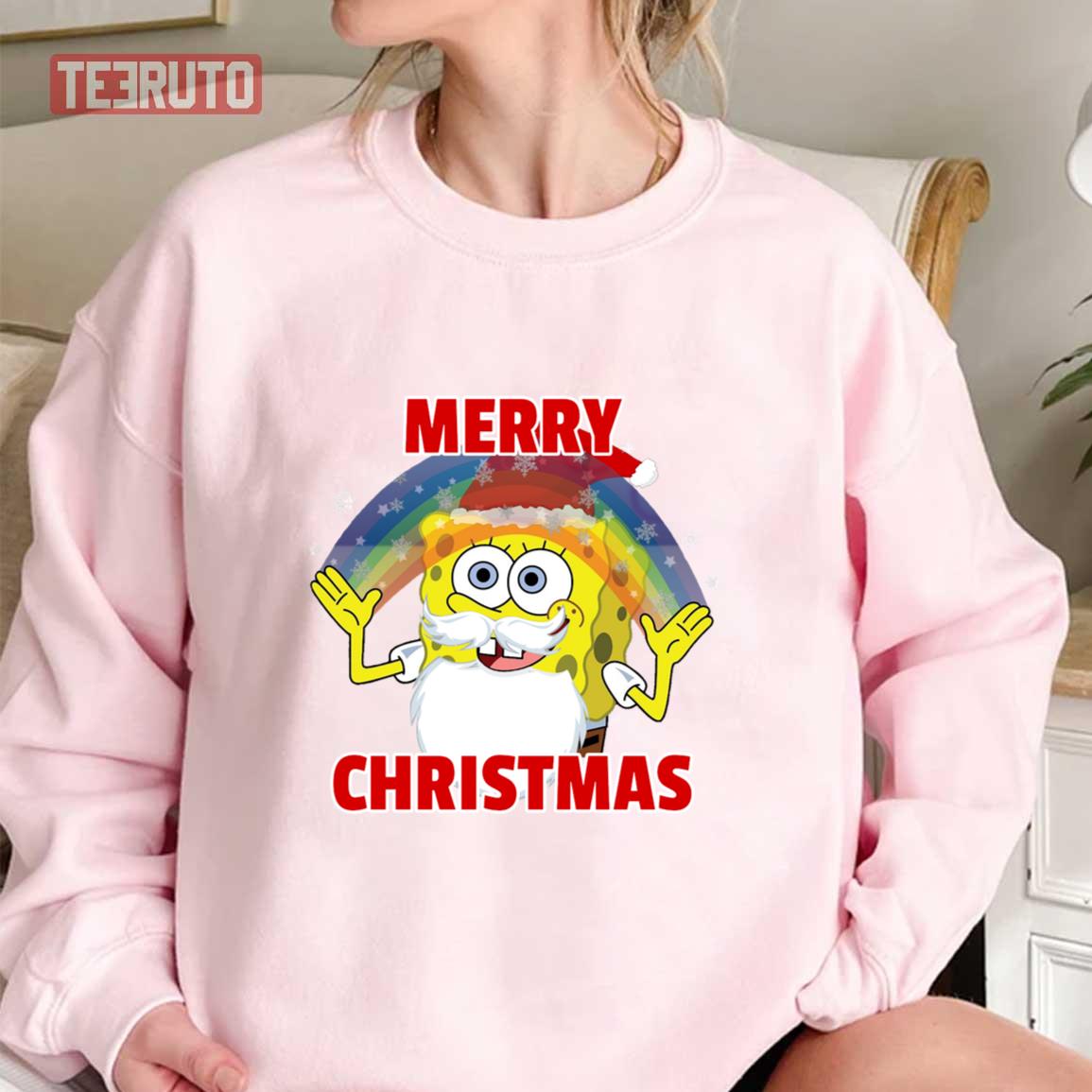 Meme Merry Christmas Halloween Spongebob Unisex T-Shirt