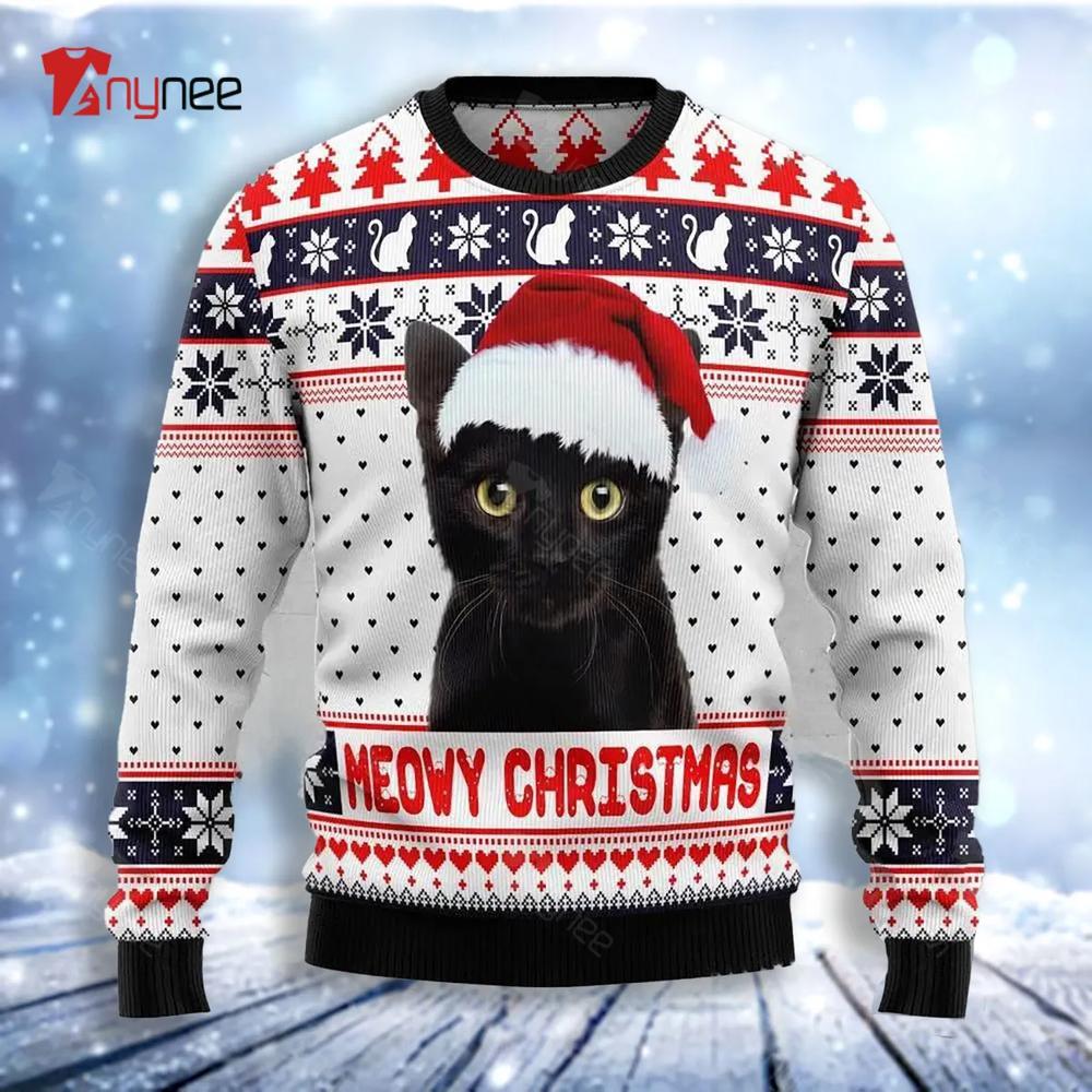 Meowy Christmas Tugly Ugly Christmas Sweater- Best Christmas Gifts 2023