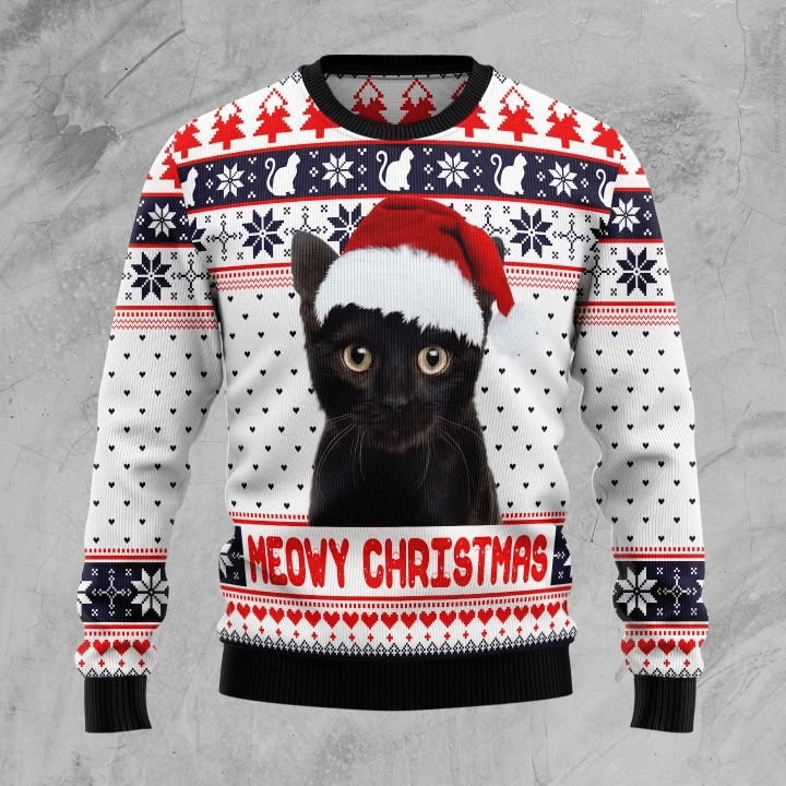 Meowy Ugly Christmas Sweater | For Men & Women | Adult | US3283- Best Christmas Gifts 2023