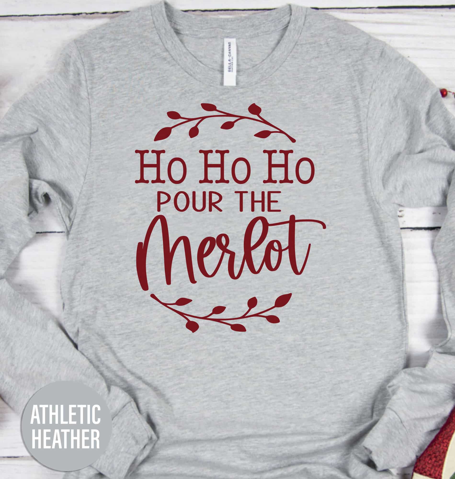 Merlot Christmas Shirt: Ho Ho Ho Holiday Edition