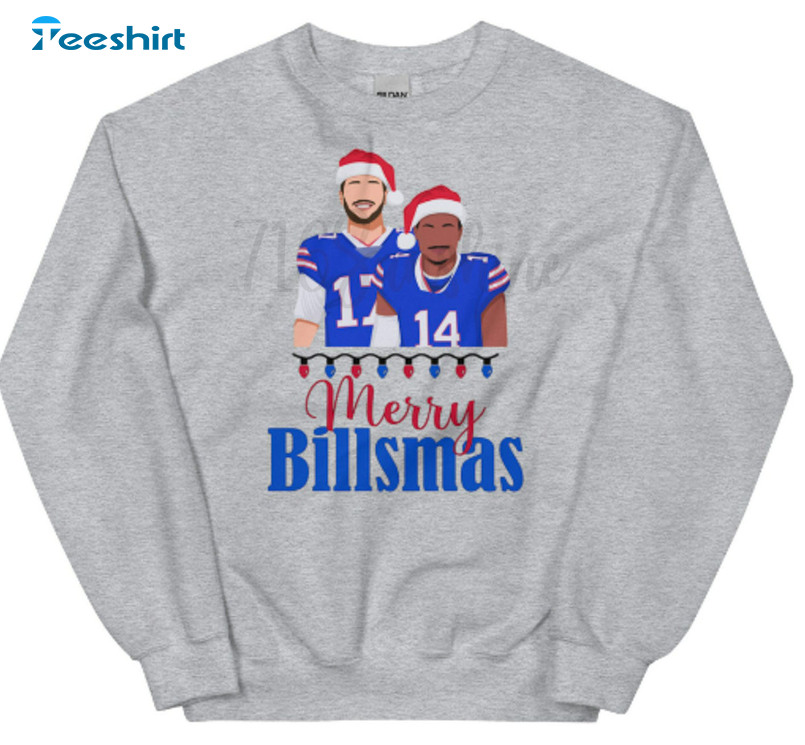 Merry Billsmas Shirt, Buffalo Christmas Sweater Unisex T-shirt