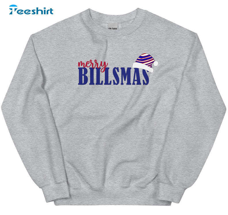 Merry Billsmas Vintage Shirt, Buffalo Christmas Unisex T-shirt Short Sleeve