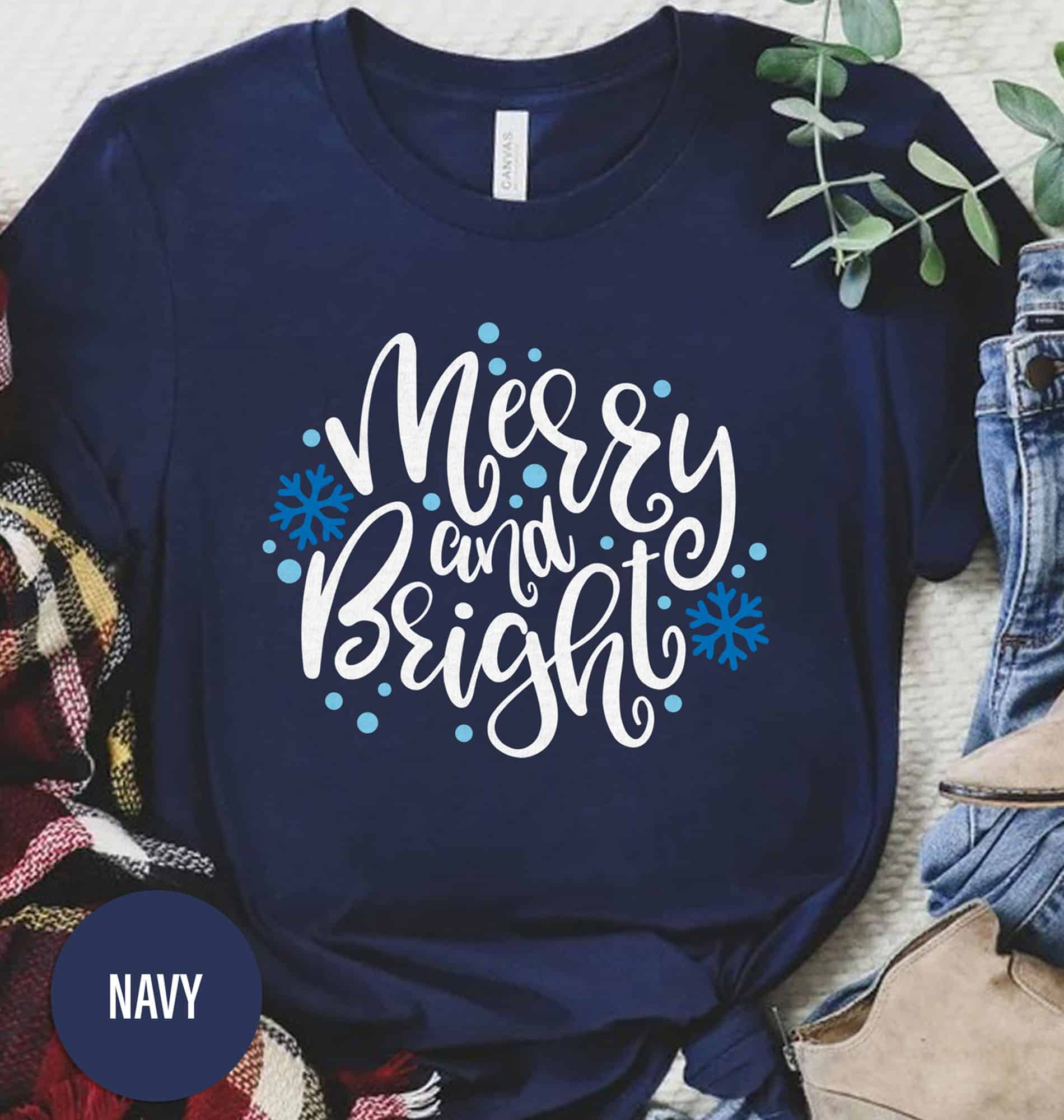 Merry, Bright & Snowy Christmas Shirt