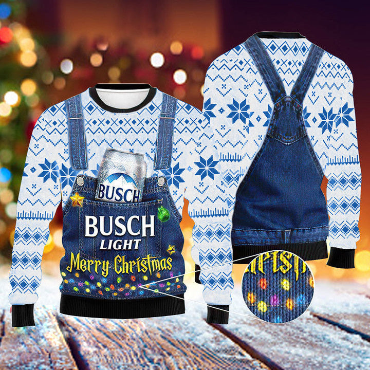 Merry Christmas Busch Light Sweater – Best Christmas Gifts 2023