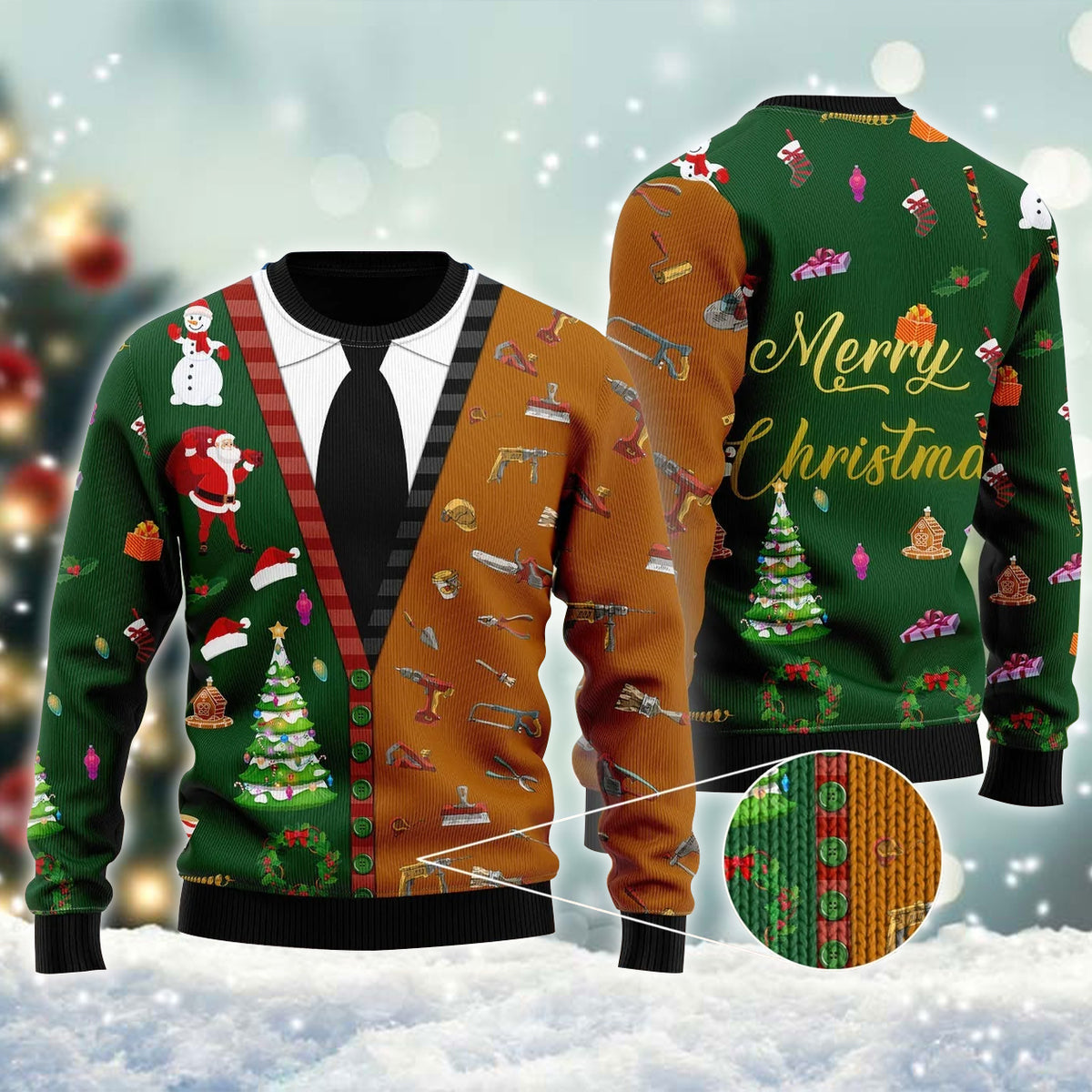 Merry Christmas Carpenter Ugly Sweater – Best Christmas Gifts 2023