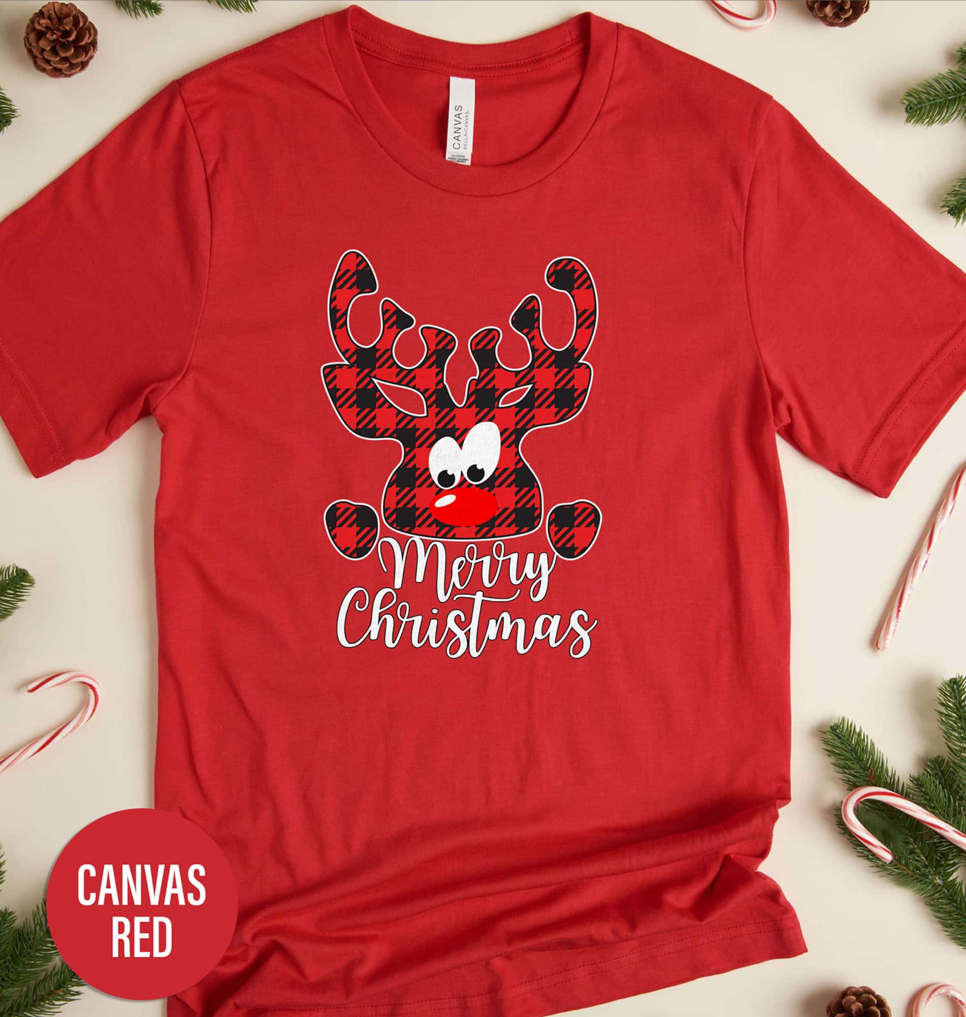 Merry Christmas Cute Reindeer Shirt