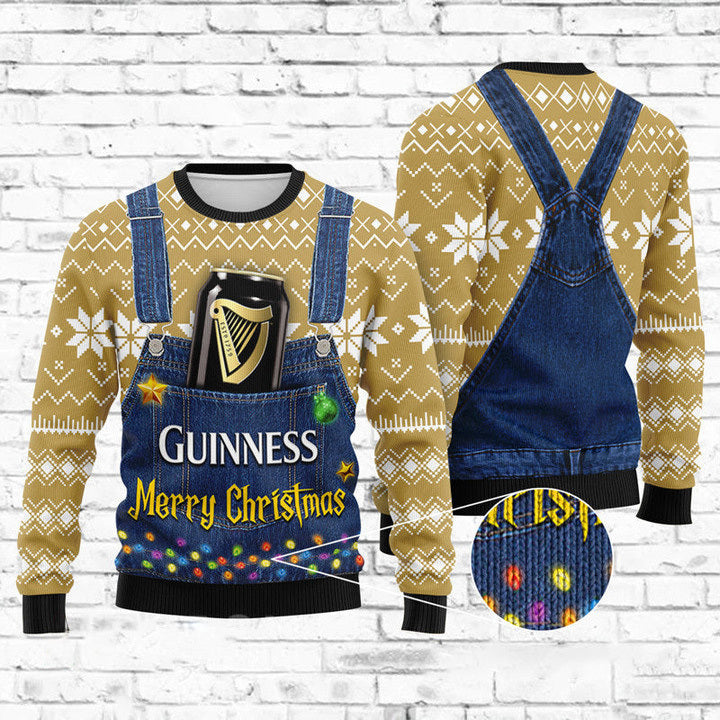 Merry Christmas Guinness Christmas Sweater – Best Christmas Gifts 2023