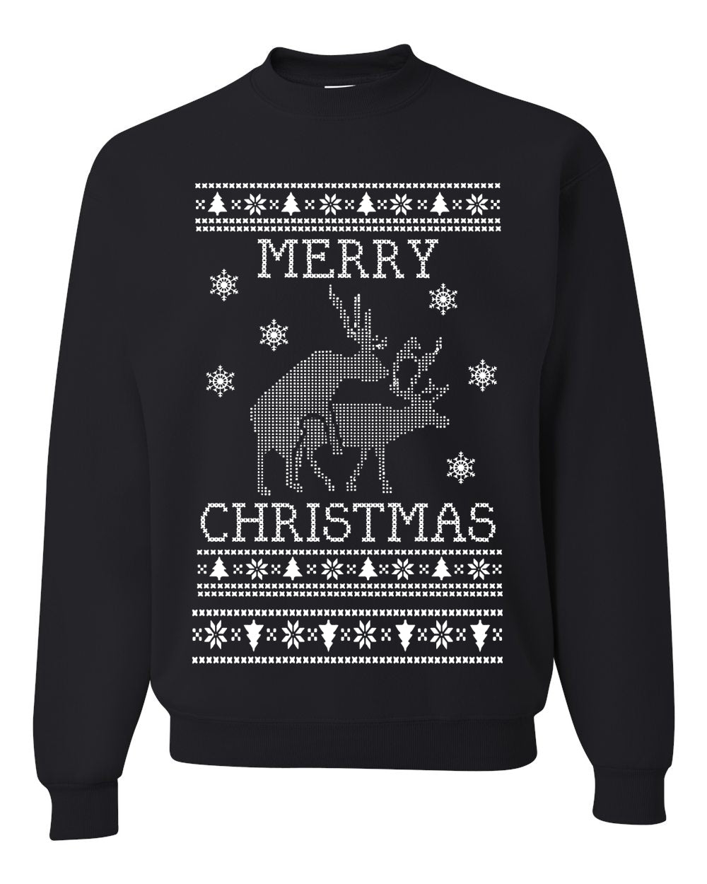 Merry Christmas Reindeer Humping Merry Ugly Christmas Sweater- Best Christmas Gifts 2023