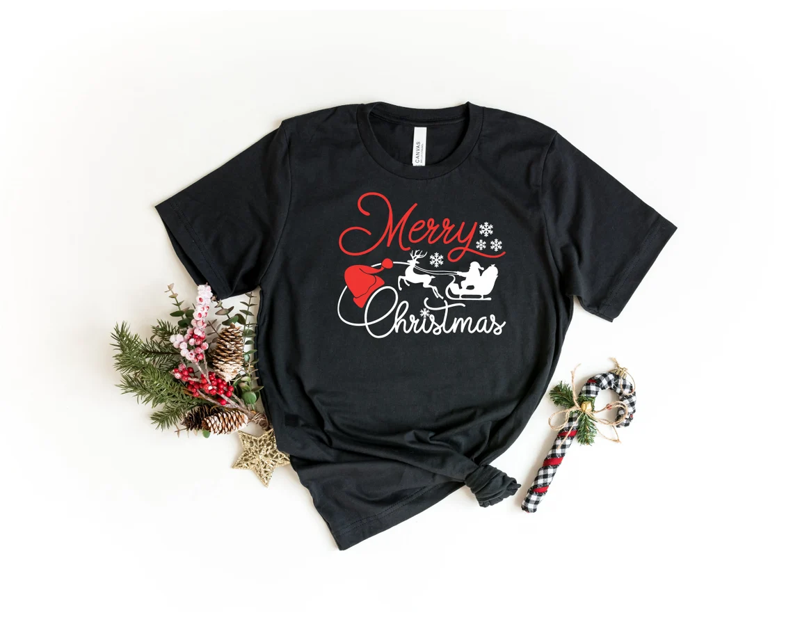 Merry Christmas Shirt, Holiday Shirt, Christmas T-Shirt, Cute Christmas Tee