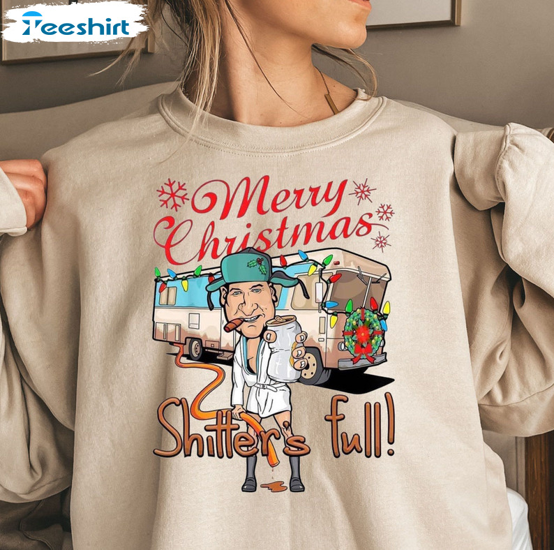 Merry Christmas Shitters Full Shirt – National Lampoons Christmas Unisex Hoodie Long Sleeve