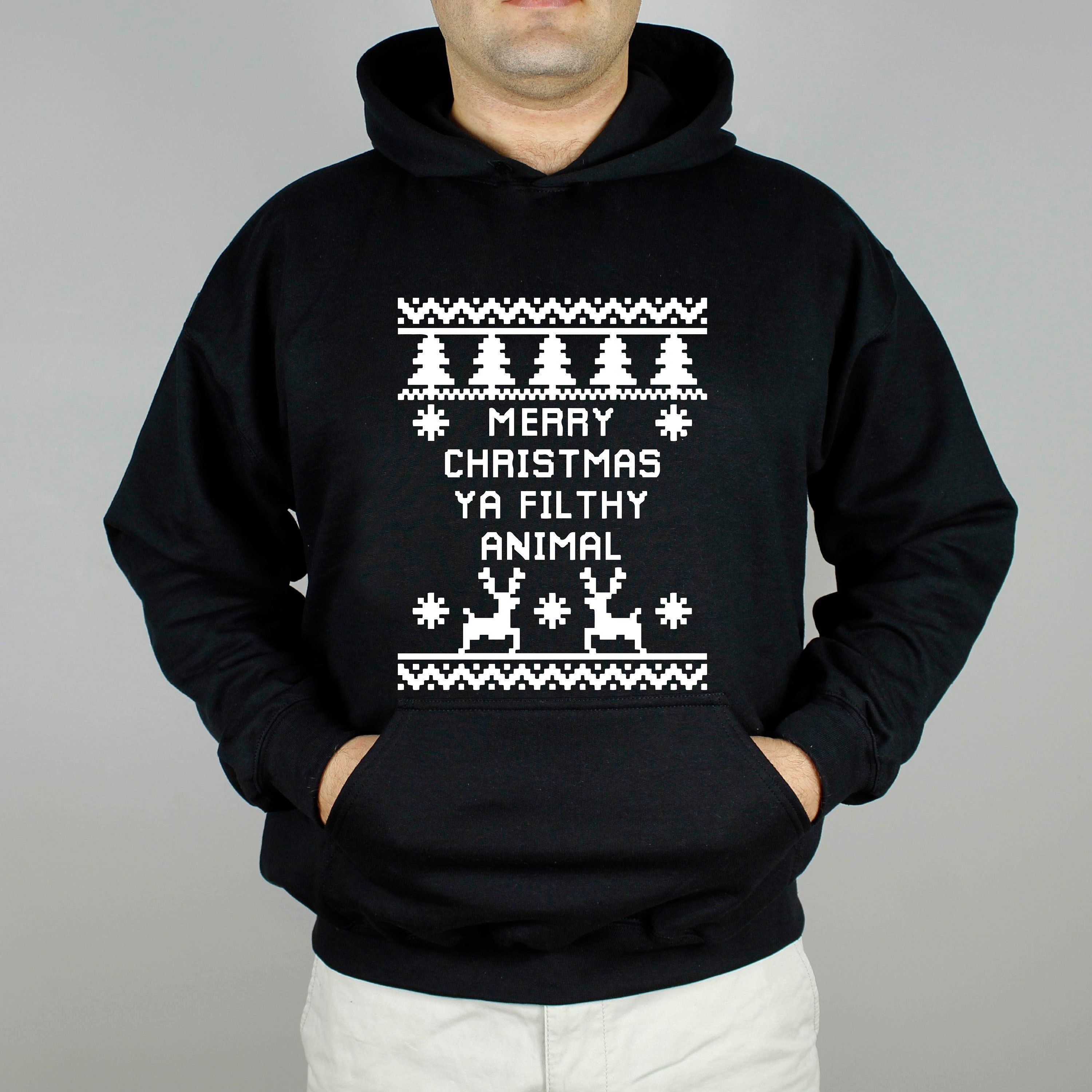 Merry Christmas Ya Filthy Animal Sweatshirt