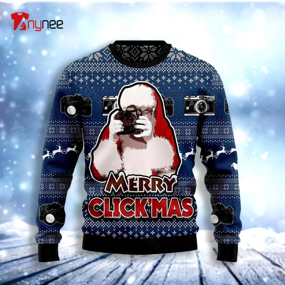 Merry Clickmas Ugly Christmas Sweater- Best Christmas Gifts 2023