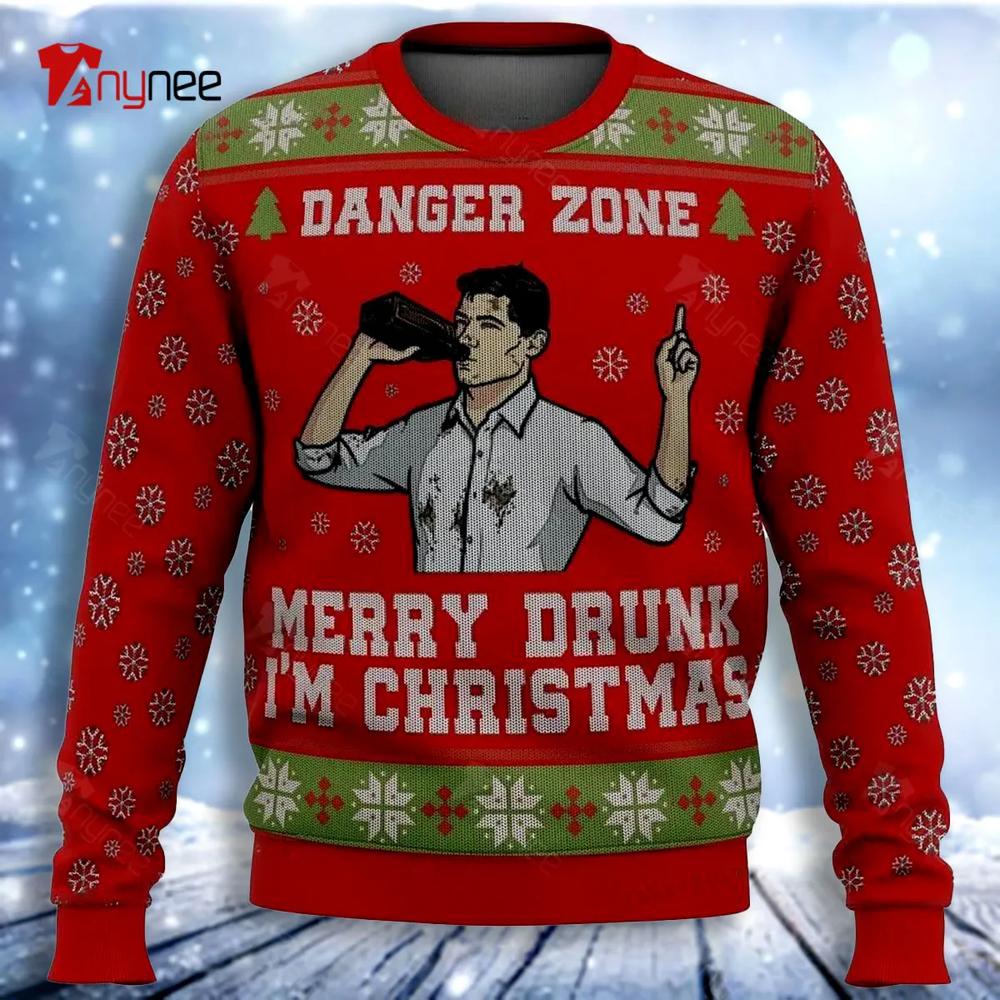 Merry Drunk Im Christmas Sterling Archer Ugly Christmas Sweater- Best Christmas Gifts 2023