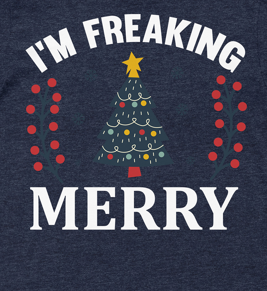 Merry Freaking Christmas Festive Shirt by HolidayShirts.com