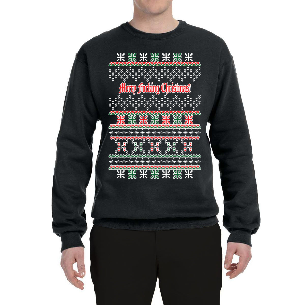 Merry Fucking Christmas Funny Classic Xmas Merry Ugly Christmas Sweater- Best Christmas Gifts 2023