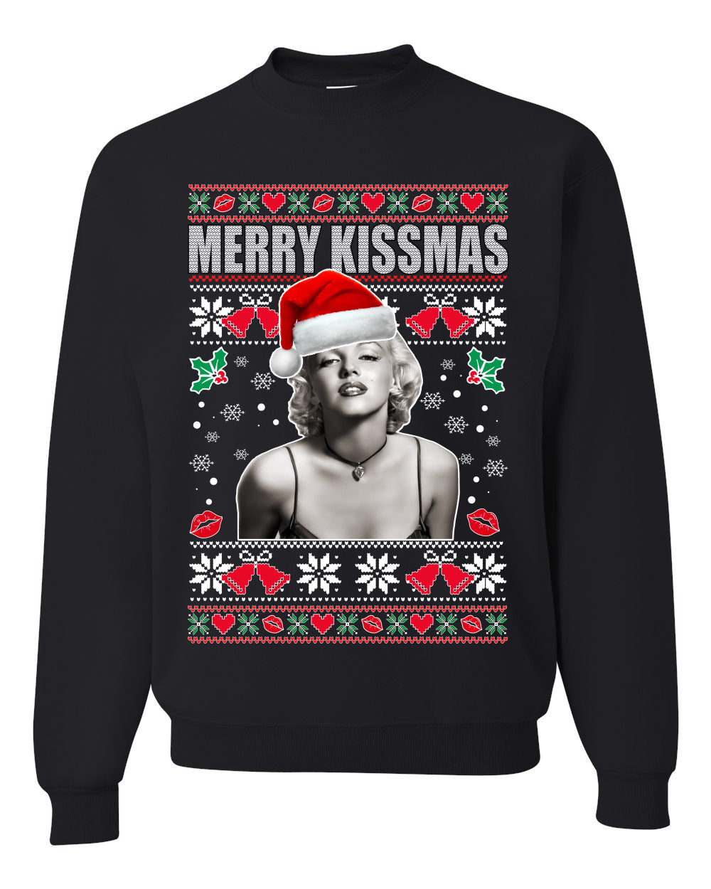 Merry Kissmas Merry Ugly Christmas Sweater- Best Christmas Gifts 2023