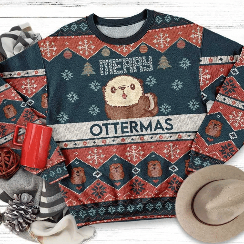 Merry Otter – Mas Ugly Christmas Sweater | For Men & Women | Adult | US3160- Best Christmas Gifts 2023