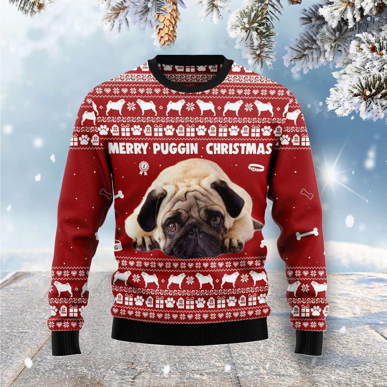 Merry Pugging Christmas Adorable Pug Ugly Sweater – Best Christmas Gifts 2023