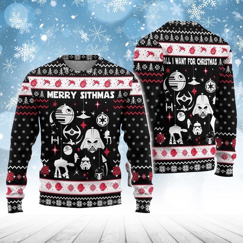 Merry Sithmas Darth Vader Ugly Sweater – Best Christmas Gifts 2023