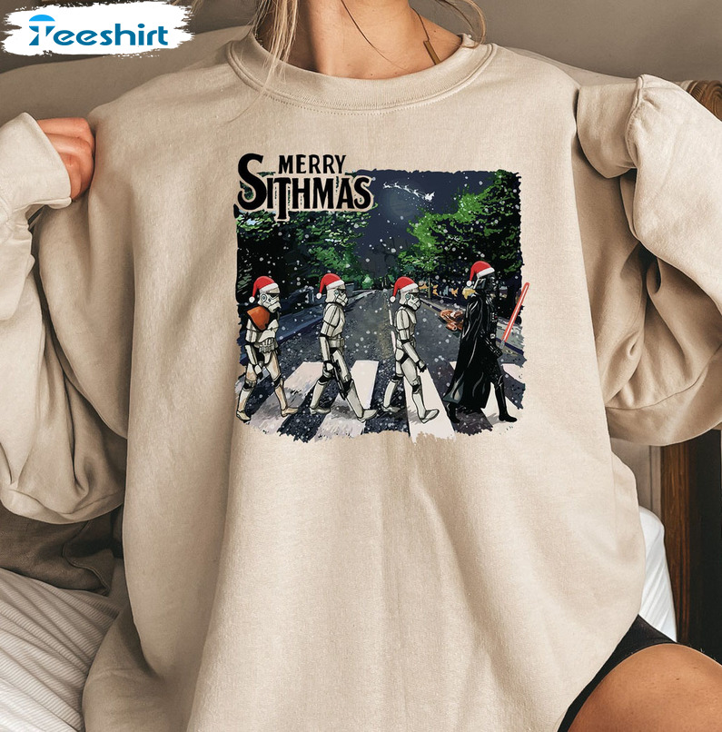 Merry Sithmas Funny Shirt, Stormtrooper Christmas Tee Tops Crewneck