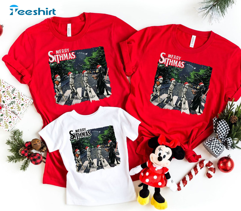 Merry Sithmas Funny Shirt, Stormtrooper Christmas Tee Tops Crewneck